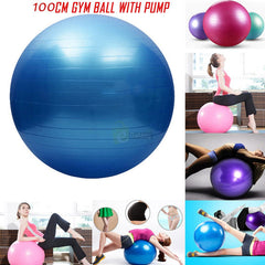 100cm Gym ball with Air pump - Fusion Gears