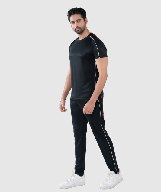 GYM FIT – BLACK DRI FIT TRACKSUIT - Fusion Gears 1692