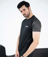 SPORT MAX – BLACK DRI FIT SUMMER TRACKSUIT - Fusion Gears