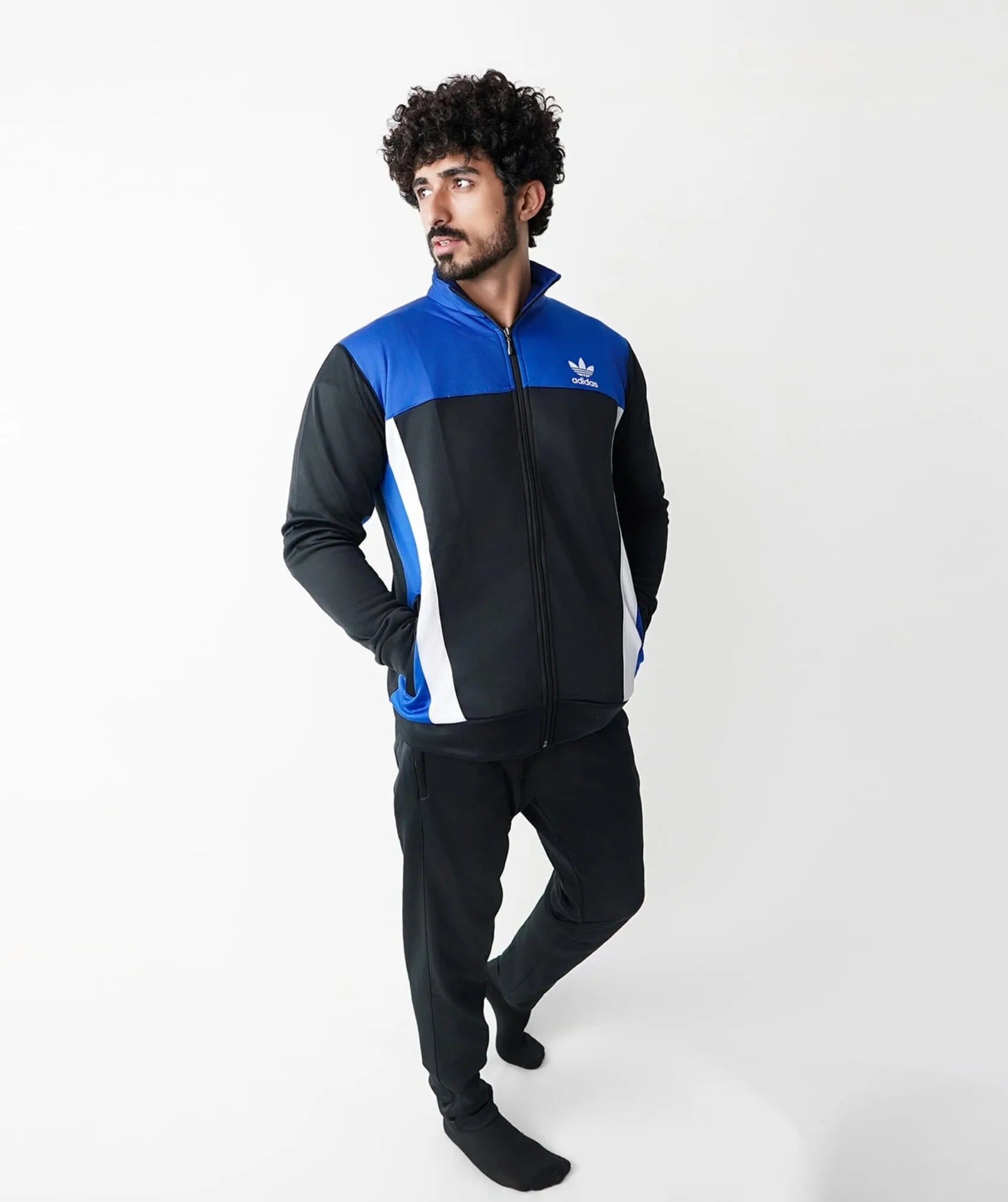 SPEED FLEX WINTER TRACKSUIT - BLACK BLUE - Fusion Gears