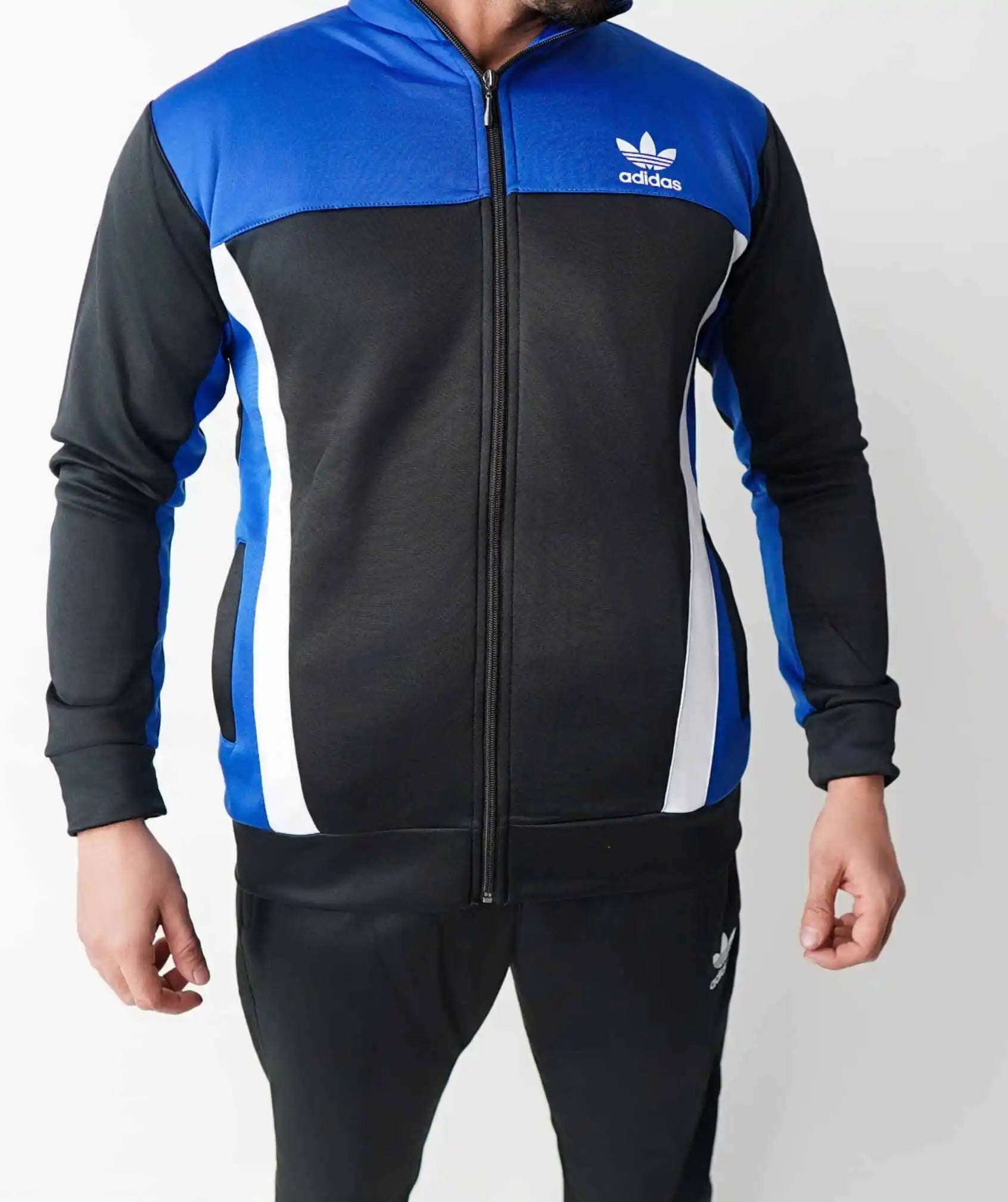 SPEED FLEX WINTER TRACKSUIT - BLACK BLUE - Fusion Gears