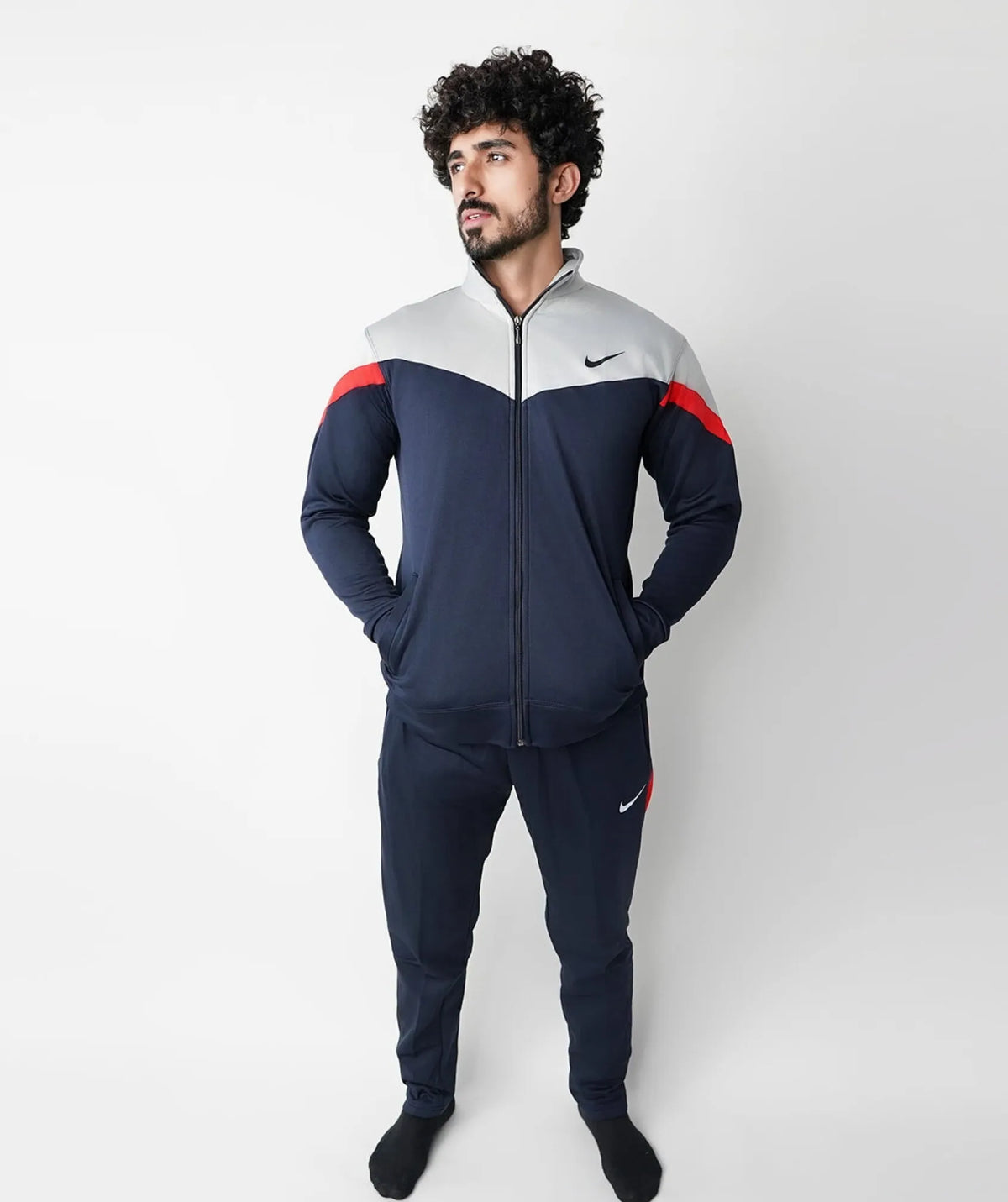 PRO FLEX WINTER TRACKSUIT - NAVY - Fusion Gears
