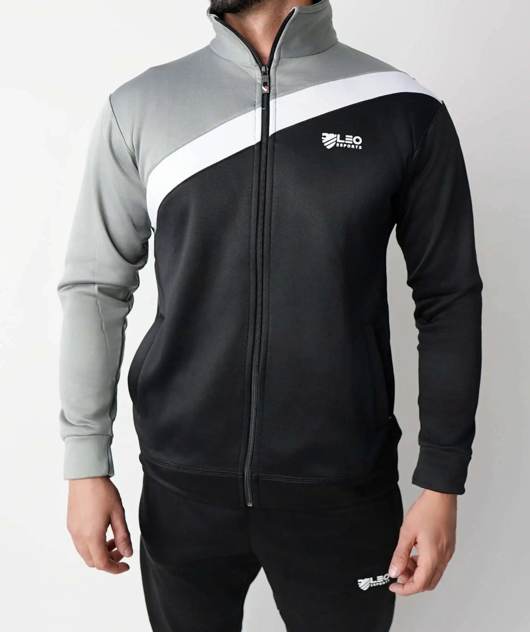 FLEX PRO WINTER TRACKSUIT - GREY BLACK - Fusion Gears