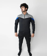 PRO FLEX WINTER TRACKSUIT - BLACK BLUE - Fusion Gears