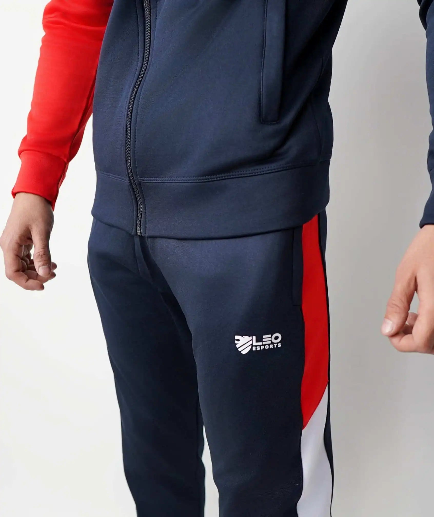 FLEX PRO WINTER TRACKSUIT - RED BLUE - Fusion Gears