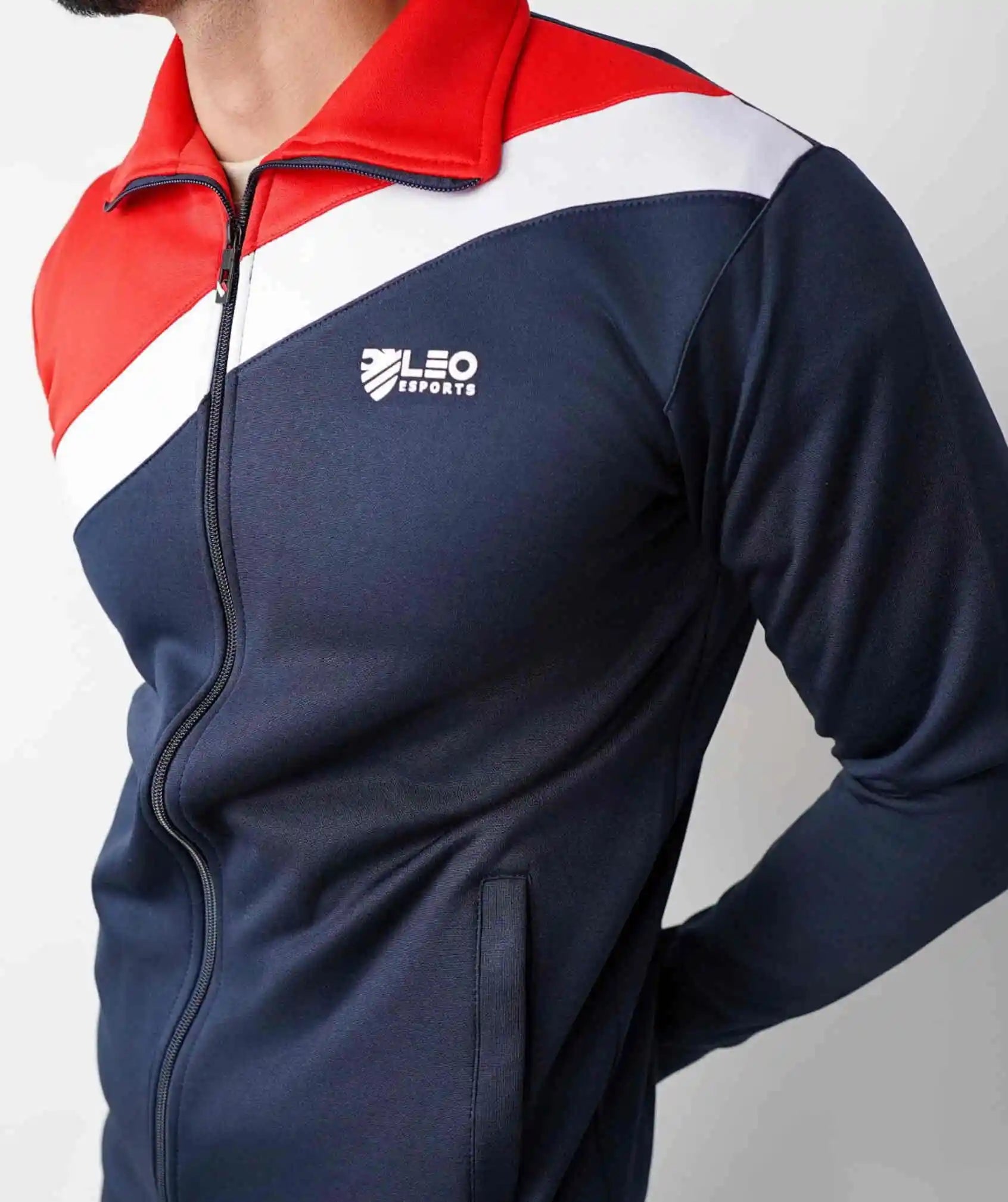 FLEX PRO WINTER TRACKSUIT - RED BLUE - Fusion Gears